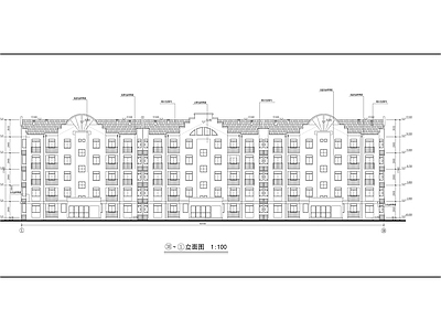 居民区五层住宅楼建 施工图