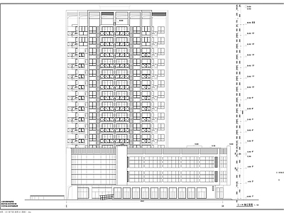 十五层现代风格住宅拆迁安置 施工图