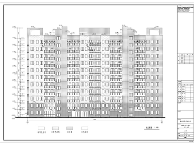 十一层现代住宅楼建筑施工套图 施工图