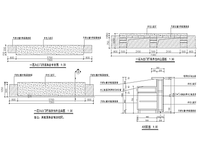 入口门厅服务台大样图 施工图 节点