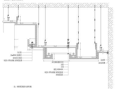 吊顶钢架节点 施工图