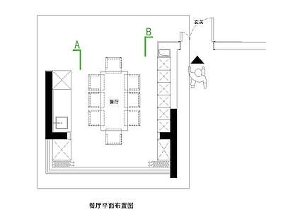 家居餐厅部分 施工图