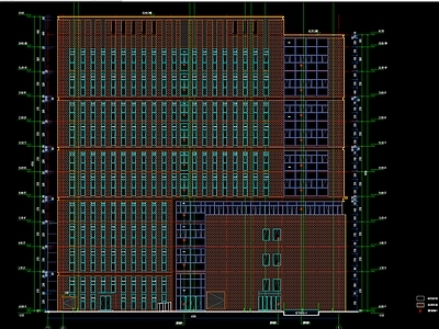 公共建筑立面 剖面二 施工图