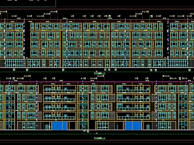 公共建筑立面 剖面三 施工图