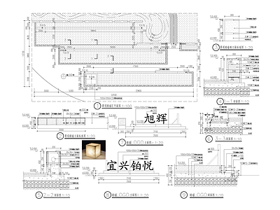 透光云石矮墙 施工图