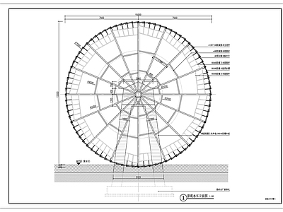 景观水车详图 施工图 景观小品