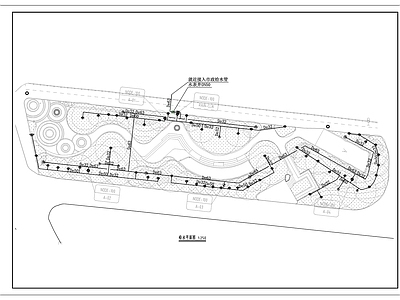 自动喷灌 自动浇灌 绿化给水详图 施工图
