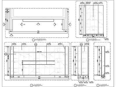 发光造型墙节点大样图 施工图