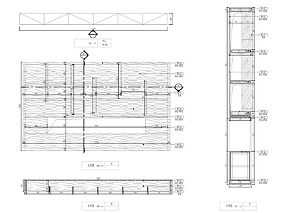坐凳及造型柜大样图 施工图