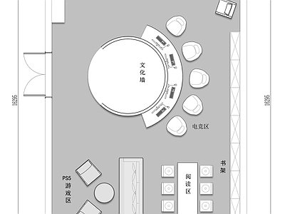 休闲娱乐会所平面图 施工图