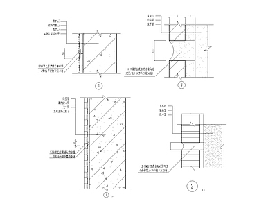 混凝土外墙构造大样图 施工图