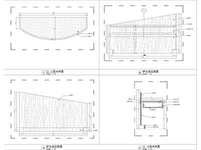 护士台接待台节点大样图 施工图