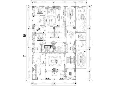 高端衣柜专卖店 施工图