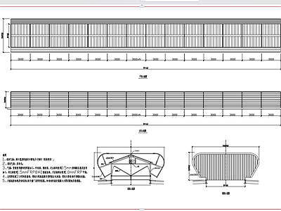 开敞式启闭式通风气楼 施工图