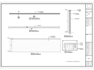 围墙标准段做法详图 施工图