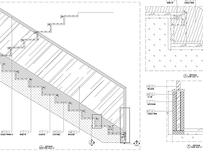楼梯节点 详图 剖面 设计 施工图