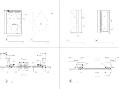 标准图集门节点 推拉 装饰节点 施工图