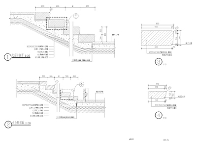 石材台阶详图 施工图