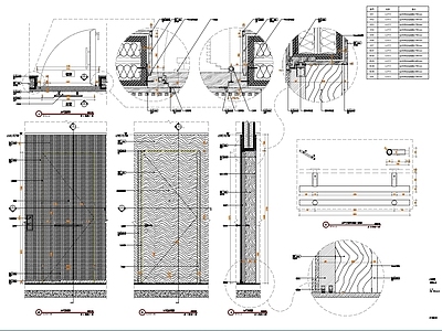 门大样详图 施工图