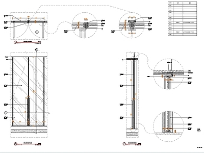 玻璃门大样详图 施工图