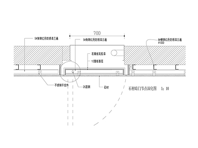 石材暗门 深化节点 施工图