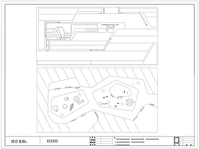 现代线性口袋公园 带状公园 施工图