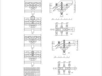 斗拱分部详大样图1 施工图