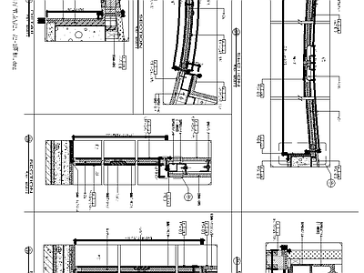 弧形暗门节点 施工图