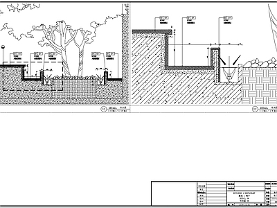 花池及墙柜大样图 施工图