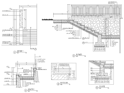 梯步台阶详图 施工图