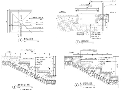 拖布池及台阶详图 施工图