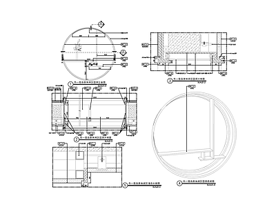 墙壁圆洞大样 施工图