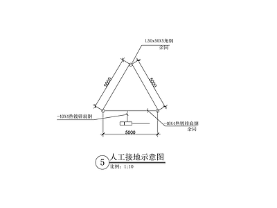 人工接地示意图 施工图