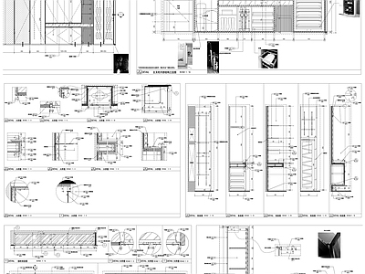 衣柜设计 详图 剖面 大样图 设计 素材 施工图