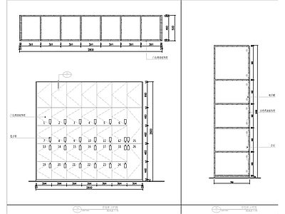 毛巾柜储物柜节点大样图 施工图