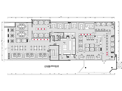 东南亚菜越南菜餐厅平面布置图 施工图