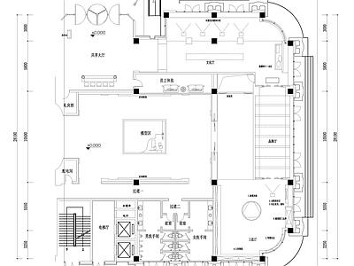 售楼处展厅平面图 施工图