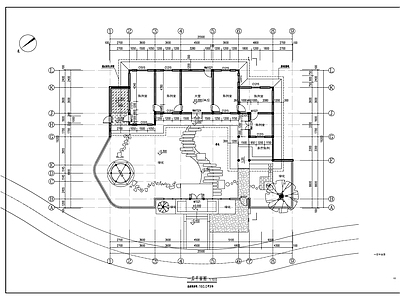 茅草屋一层茶室建 施工图