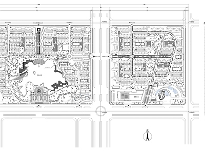 800亩小区总体规划 施工图