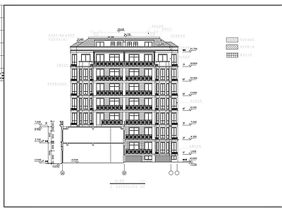 八层住宅楼建筑方案图 施工图