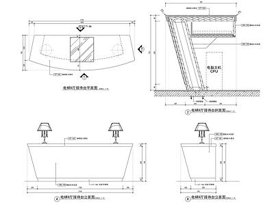接待台详图 施工图