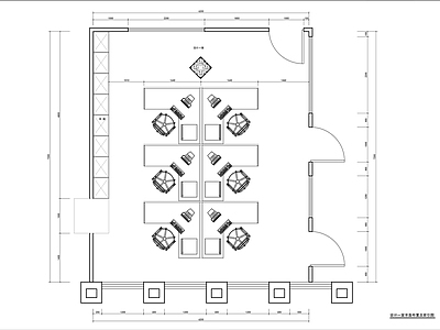 45m²综合小办公室 施工图