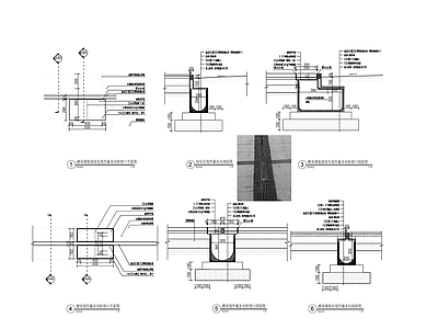 线性截水沟及检修口详图 施工图