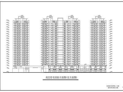 二十一层住宅楼建筑设计方案图 施工图