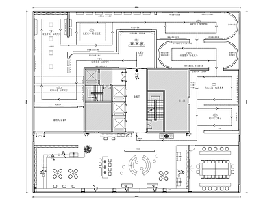 展厅平面图 施工图