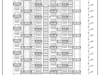 十三层一梯三户高层住宅楼建 施工图