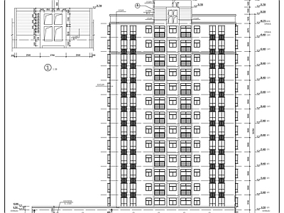 十五层商住楼建筑设计图 施工图