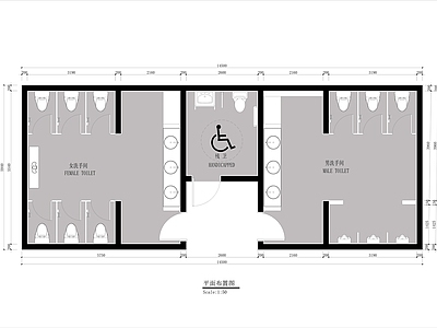 公共卫生间02 施工图
