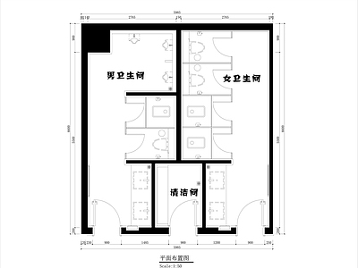 公共卫生间06 施工图