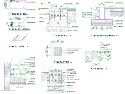 雨水口做法详图 施工图